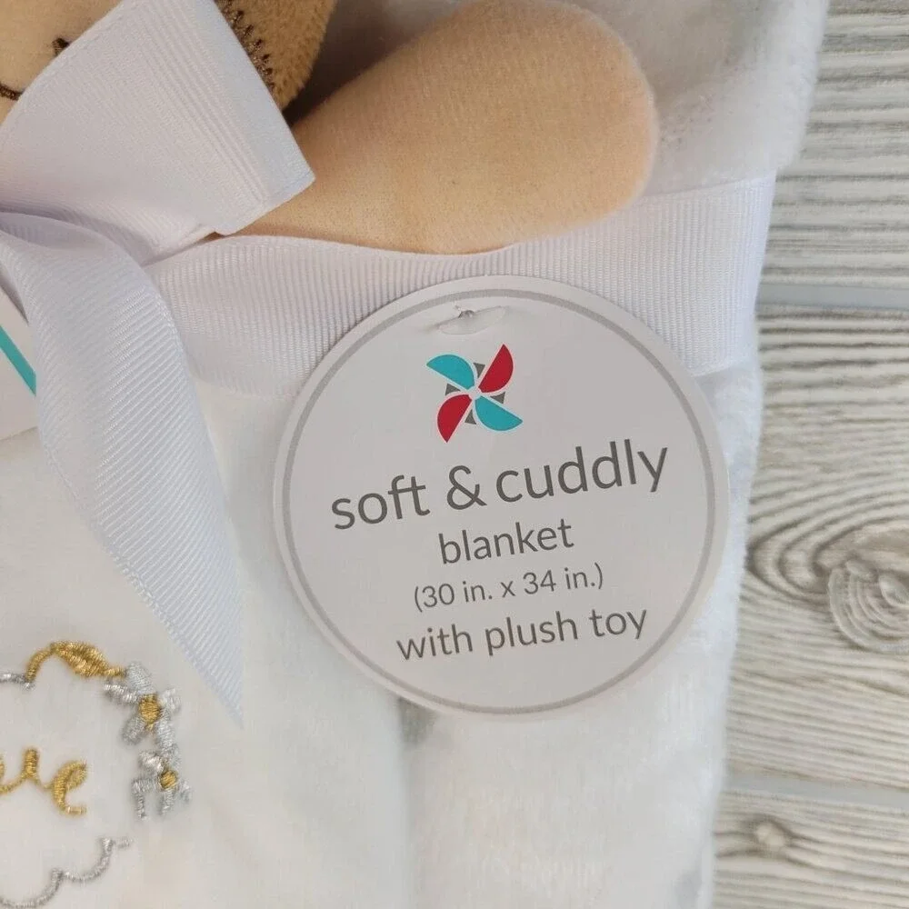 Baby‎ Starters Plush Toy Blanket Set Infant White Love Heart A50063